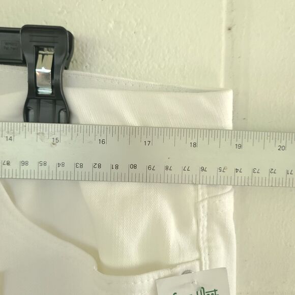 Democracy Ab Technology Ankle Jeans Womens 16 White High Rise Stretch Lace Ankle - Picture 12 of 16